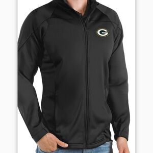 Green Bay Packers NFL Tricot Jacket 21 BLK Sz XL NFL Team APPAREL